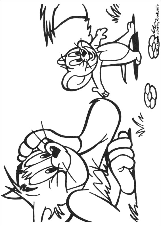 Tom and Jerry coloring picture